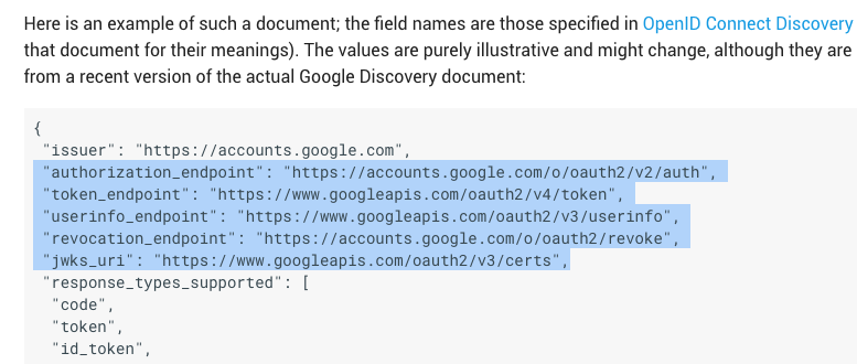 prud_de's tweet photo. Wow @googledevs, this is pretty messed up. Two different API base URIs and 4 different versions in your latest "standard" for Sign In with Google? https://t.co/OIWT9XRksp I randomly picked one to get a user's domain and it worked. Now I'll just GTFO of this documentation. https://t.co/8P6kR6Rs73