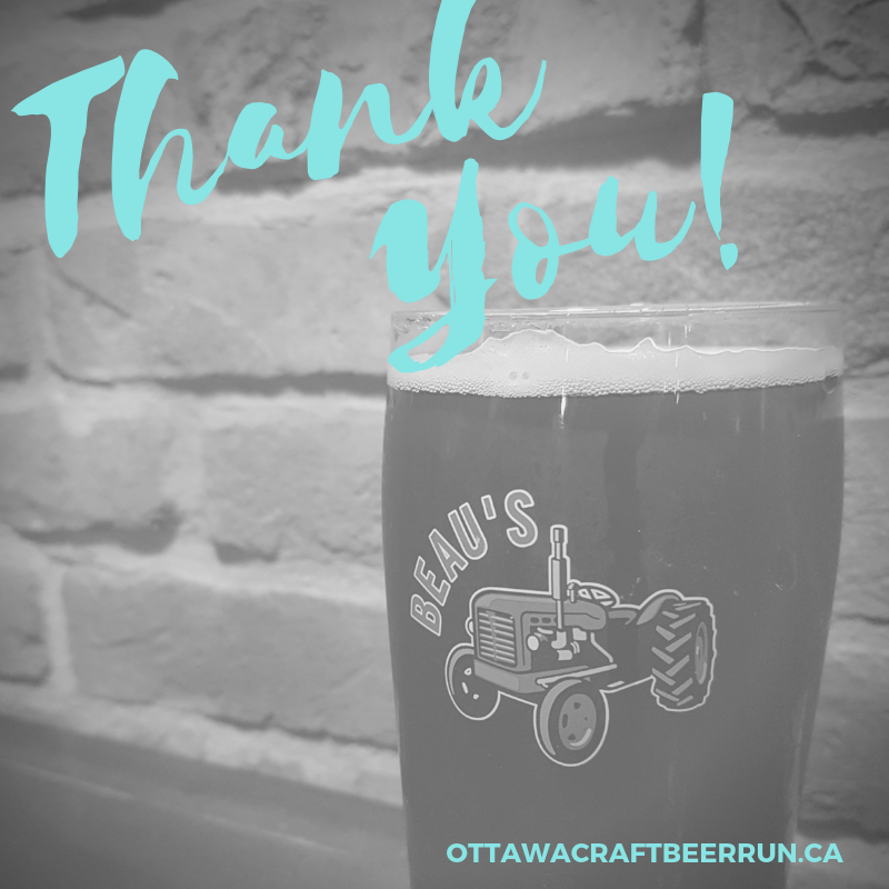 Exciting news for 2019! Knowledgable Consumption, the event organizers <a href="/OttBeerFestival/">Ottawa Beer Fest</a> will now be planning the Ottawa Craft Beer Run! We want to thank all our past participants, volunteers, partners, sponsors and charities for their support for the last 6 years! -Laura &amp; Jason