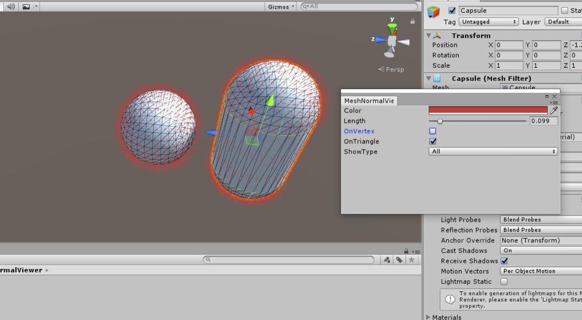 litefeel's tweet photo. [Mesh Normal Viewer] It can display the Normals for any mesh. 
https://t.co/VLc2VnkMtX https://t.co/23lbYLYjp5