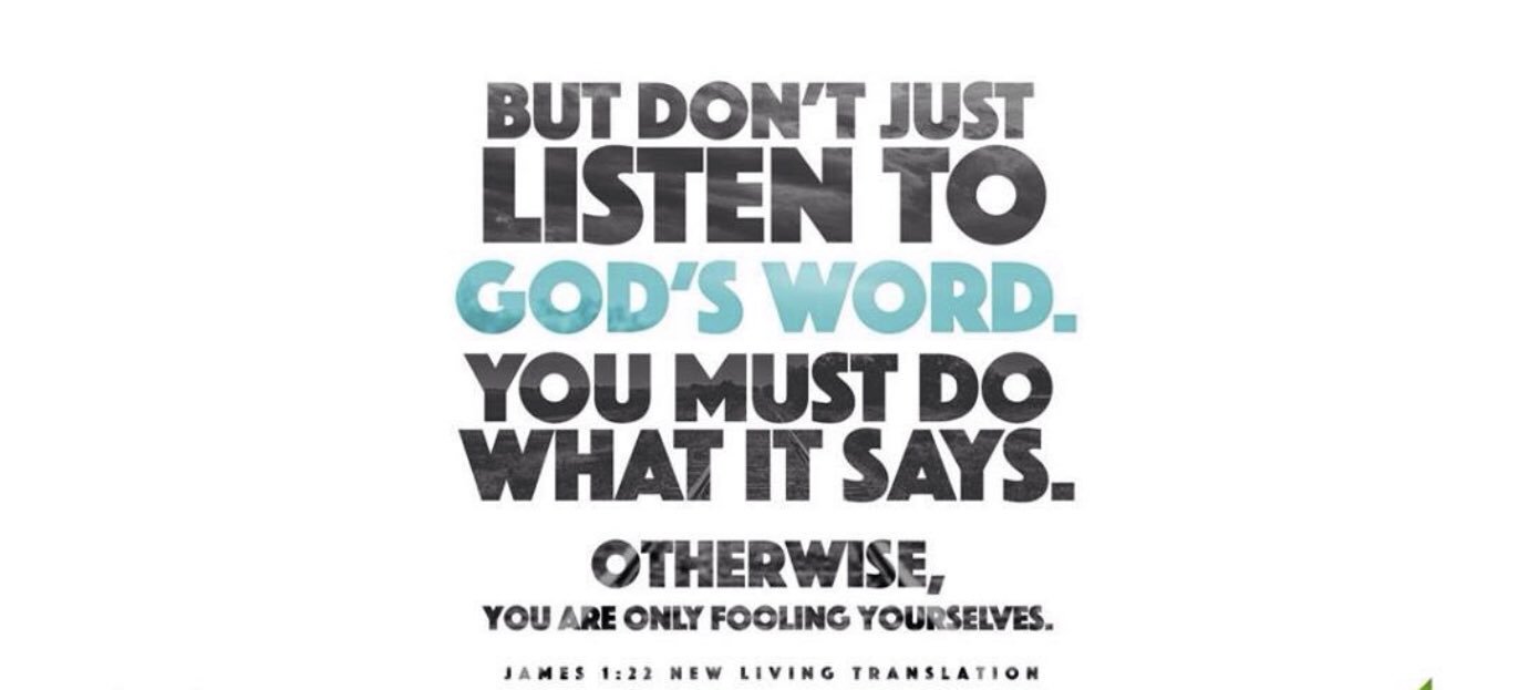 Uzivatel Tony Dungy Na Twitteru Experiencing The Bible Is Not Reading The Words It S Actually Doing Them Pastor Mattroden Grace Family Church And The Apostle James But Don T Just Listen To God S Word You Must Do What It Says Otherwise You Are
