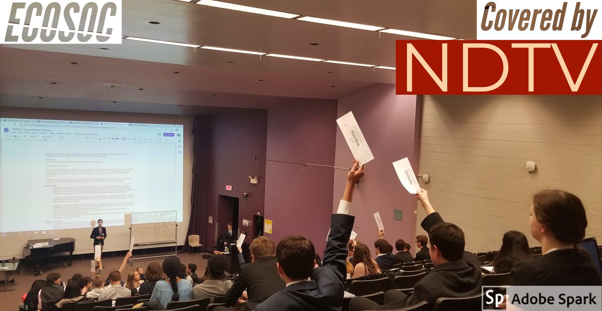 NDTVMUNCH2019's tweet photo. Read our newest article exposing the disunion of ECOSOC. https://t.co/EB56J0Aq1R
#munchxix #mun #ECOSO https://t.co/cbakJXr296