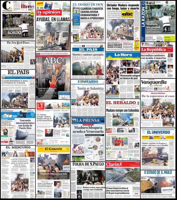 unidadvenezuela's tweet image. No estamos solos, el mundo ha sido testigo de la barbarie y los crímenes que cometen quienes usurpan el poder, que son capaces de quemar toneladas de #AyudaHumanitaria y asesinar venezolanos. Sigamos adelante luchando con fuerza. ¡Venezuela nos necesita a todos! #24Feb