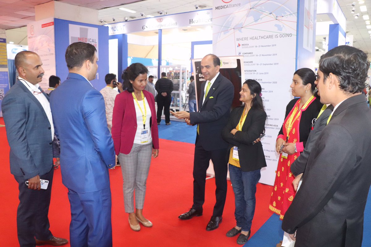 Rajpalsanjay1's tweet photo. #Ypsomed Team spreading #mylife spirit at Medical Fair with partners.Thank You SaraCare and Team for making this possible.#mylifeYpsoPump - Focus is on user #Intuitive insulin pump system.#EnjoySimplicity #SwissMade https://t.co/3LVIR0jtSy