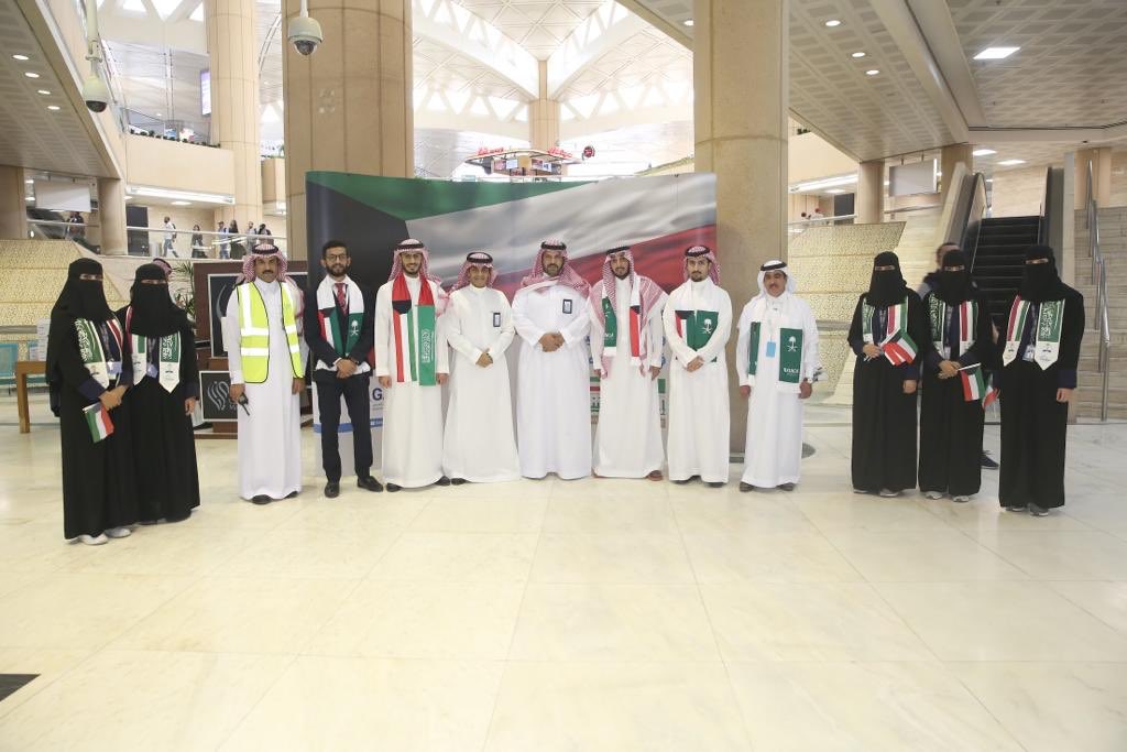 ksagaca's tweet image. استعدادات مطارات المملكة للاحتفاء بـ #اليوم_الوطني_الكويتي_58