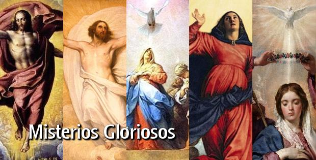 #RecemoselSantoRosario
1º La Resurrección de Nuestro Señor Jesucristo
2º La Ascensión de Jesús a los Cielos
3° La Venida del Espíritu Santo sobre María y los apóstoles
4º La Asunción de la Virgen María a los Cielos
5º La Coronación de María como Reina y Madre de todo lo creado