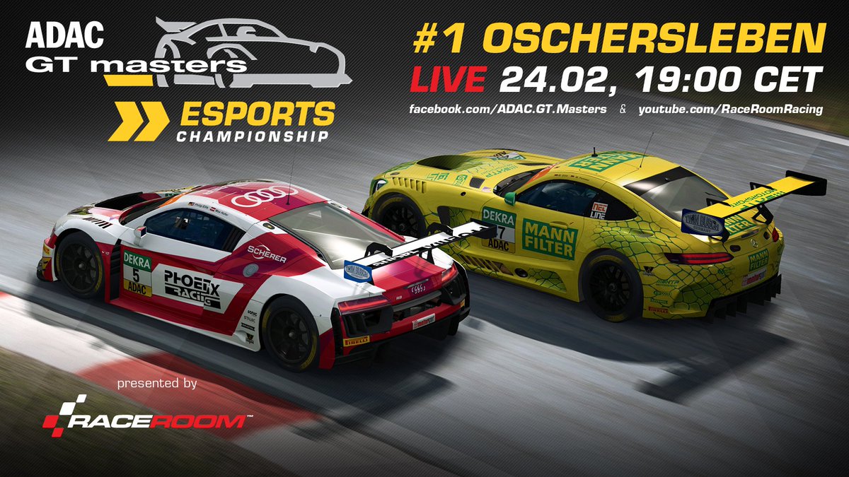 raceroom's tweet photo. Just over two hours until the first race of the @gtmasters Esports Championship. Watch it here: https://t.co/gLcRnP5ivI

The prizepool has been announced too - 5000 € cash prizes at the final at @tuningworld! You can still join: https://t.co/UqjkDl31um https://t.co/RrSJzNr4qw