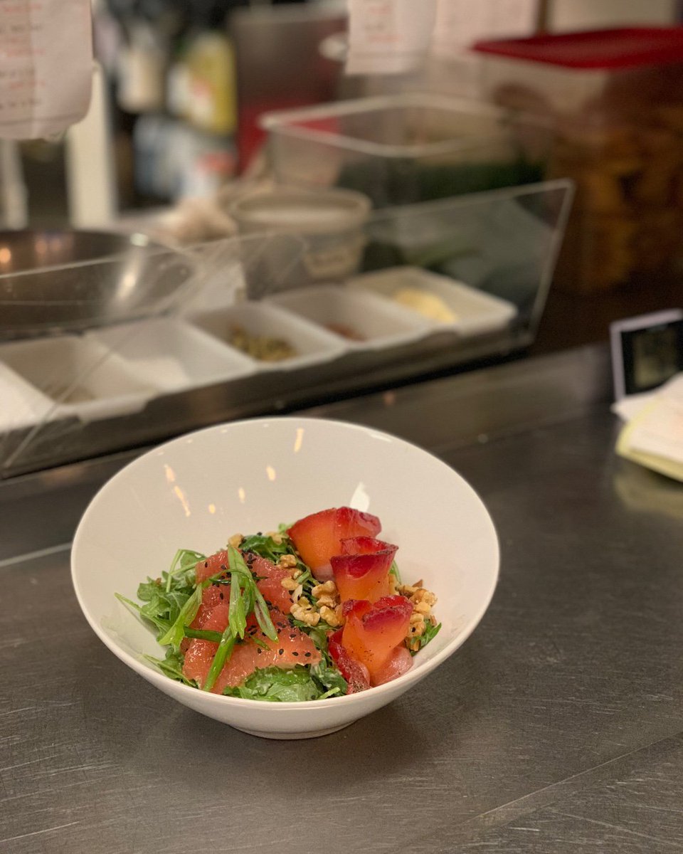 Our Beet Cured Salmon can be featured not only on toasts, but along some of our salads and grain bowls as well!! 
.
.
.
.
.
#SweetSavorySocial #Vanillamore #ofcourseitspurple #CuredSalmon