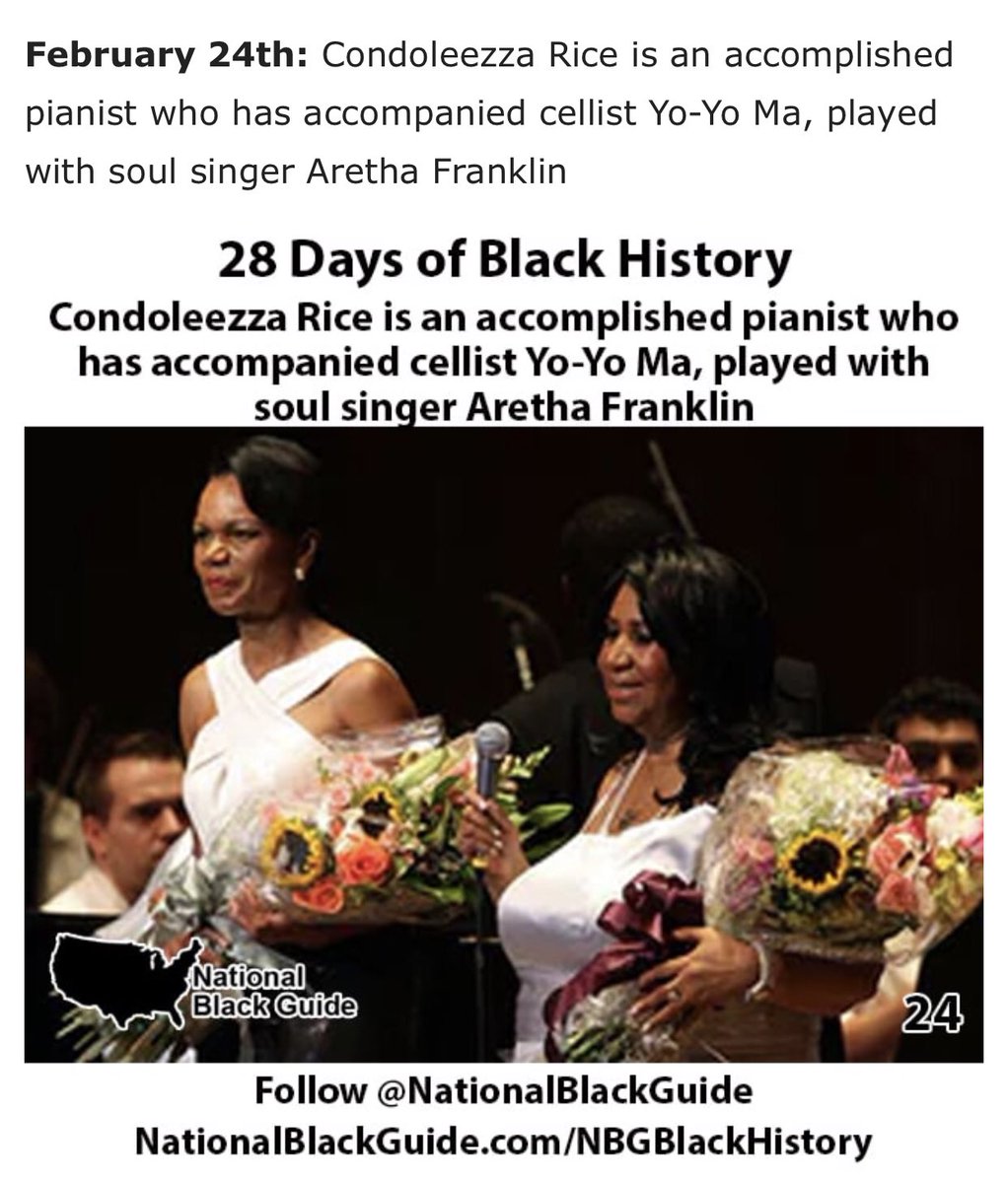 MESHoneyBees's tweet photo. #BlackHistoryMonth #LearnSomethingDifferent #Feb24 #ForTheCulture #CondoleezzaRice https://t.co/g7qAM0EBpa