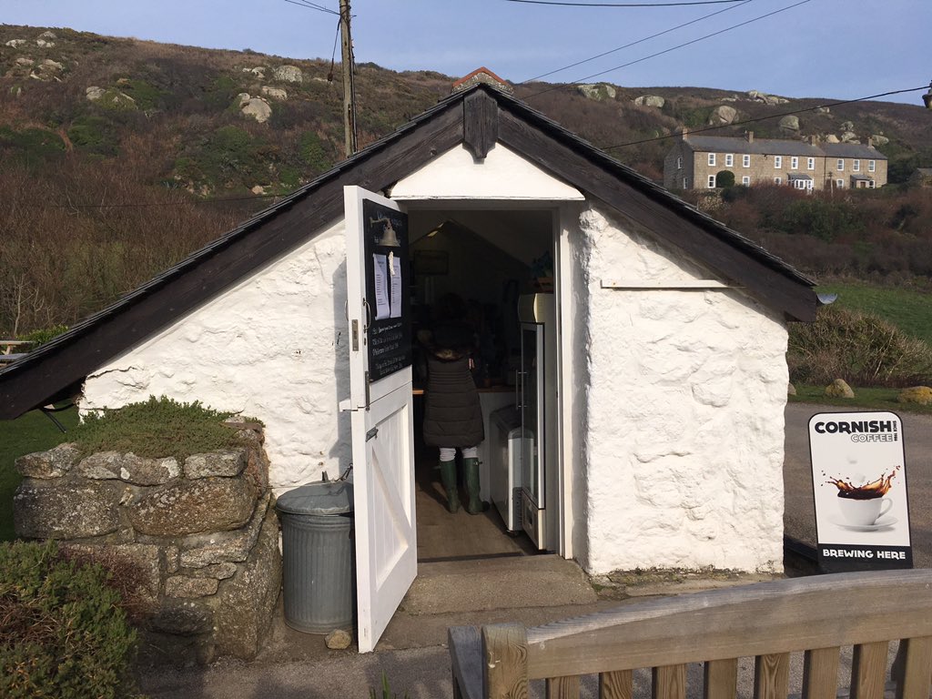 Lovely walk around the coast, stopping at Porthgwarra Cove Cafe #porthgwarra