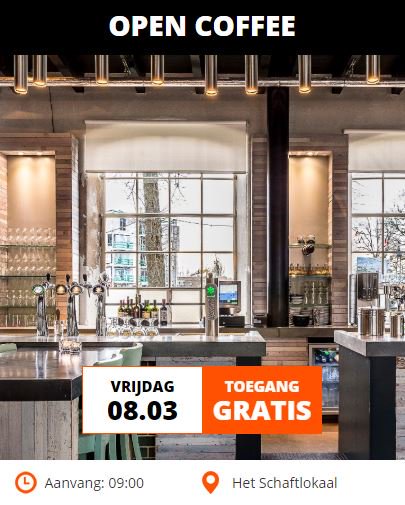 Finsalus's tweet photo. Vrijdag 8 maart is er weer een #OpenCoffee bij de @drucultuur fabriek in het #grandcafehetschaftlokaal te #Ulft van 9:00 tot 11:00 uur.
Ontmoeten en verbinden daar staat #OpenCoffeeUlft voor. https://t.co/atIsCNqwY3