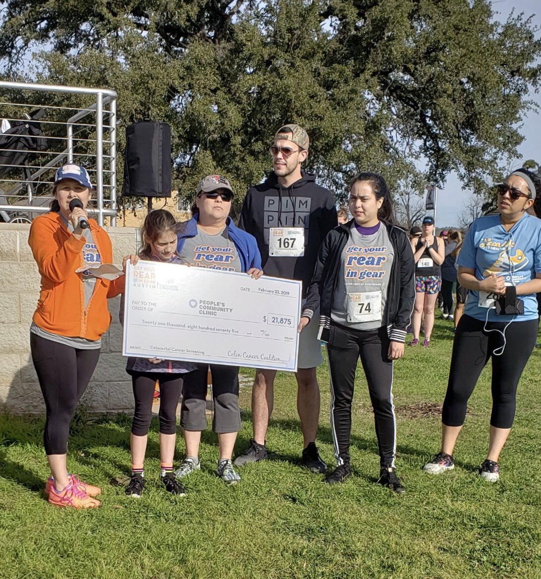 ColonCancerCoal's tweet photo. Excited to continue our support for colorectal cancer prevention at @austinpcc. A grant for $21,000+ will ensure more underinsured in the Austin community get access to screening. @AustinGastro #KeepAustinScreened https://t.co/gPrhAEuLNV
