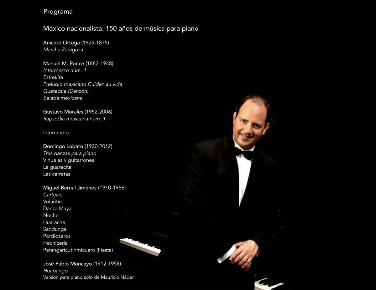 Hoy en el Claustro del <a href="/CCulturalStoDom/">C. Cultural Sto. Dom</a> se escucharán las notas musicales del piano. Maestro Mauricio Náder, concertista del <a href="/bellasartesinba/">Instituto Nacional de Bellas Artes y Literatura</a>. Entrada libre