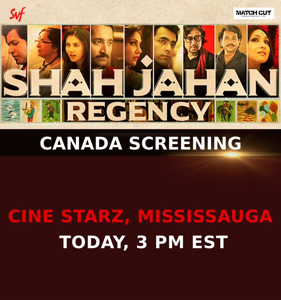 Shoutout to our fans in #Canada! It's time to check-in to #ShahJahanRegency today. Check out the details below!