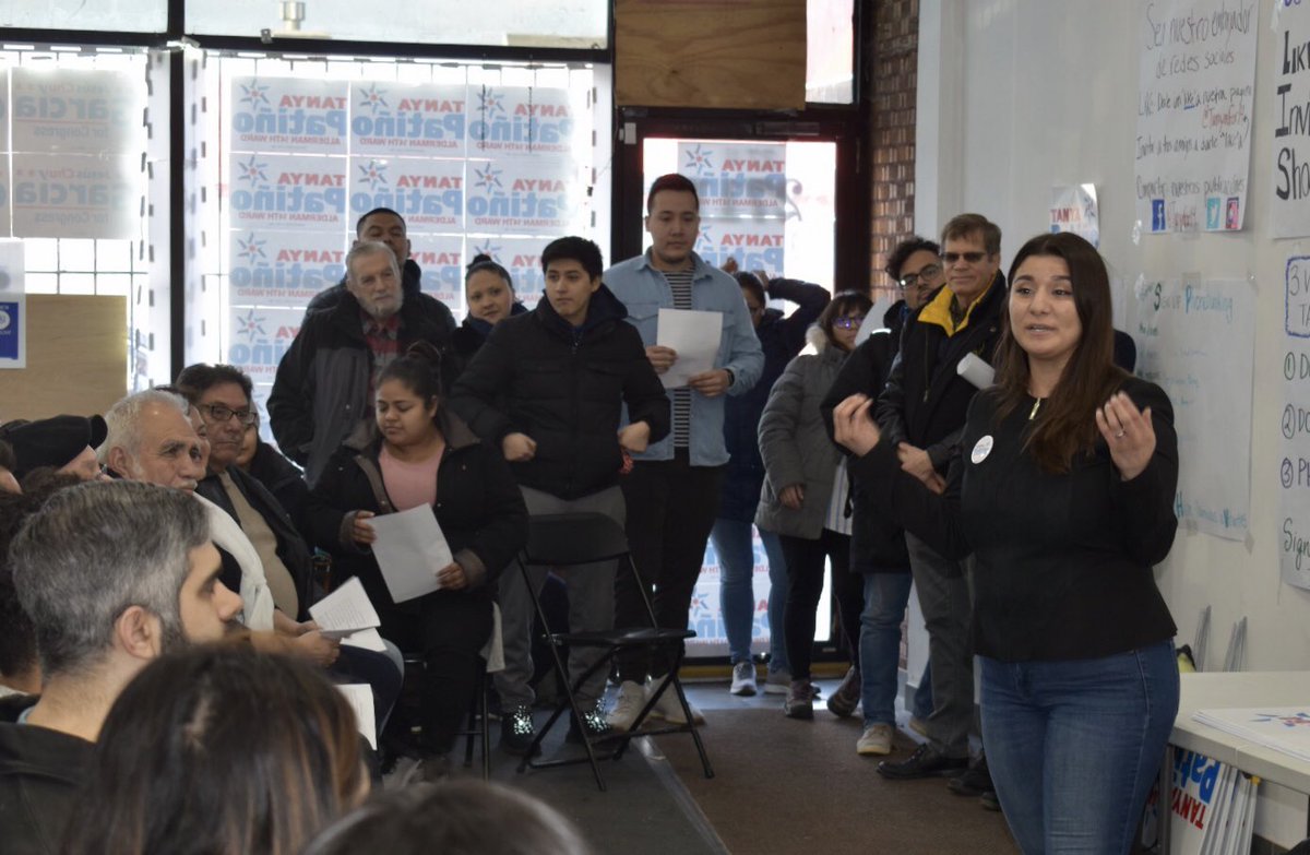 TanyaFor14's tweet photo. Thank you to @ortizstaterep, @AlmaAnaya7th, and @Ameya_Pawar_IL for joining us for our Election Day rally and training! We are READY for change in the 14th Ward ✊ #TanyaFor14 https://t.co/qoQaJ0ynK5