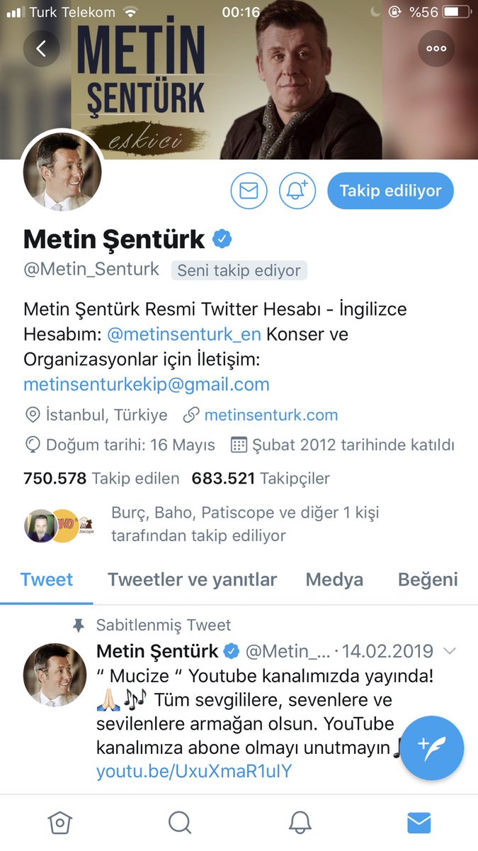 EnjektorL's tweet photo. @Dide123456 @Metin_Senturk Beni de takip ediyor 😎😎😎 https://t.co/GqUp56Vw4F