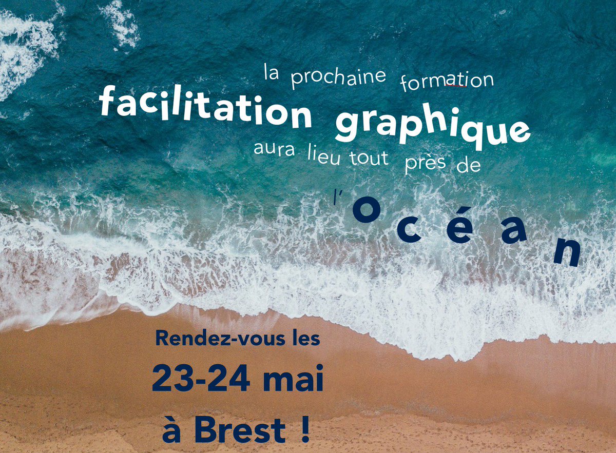 Ambiance océanique pour notre prochaine #formation #facilitationgraphique avec <a href="/JulieBoiveau/">Julie Boiveau</a> Dernières places dispo ! Infos sur formationfg.inter@gmail.com @MourierCecile <a href="/EricSIMON35/">Eric SIMON</a> <a href="/SignoretBarbara/">Barbara Signoret</a>