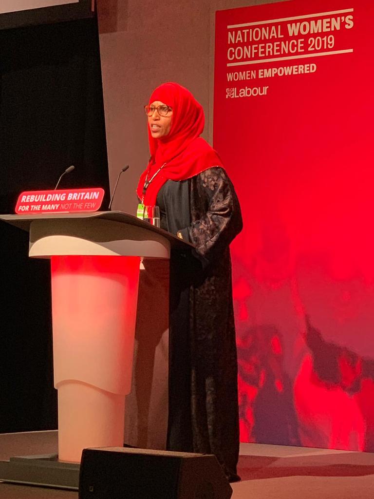 Rakhiaismail's tweet photo. @ISFWomensForum1 unanimous vote was carried for the rights of #migrants women to be discussed at the next #labourparty -Con. Feeling so proud to have been one of the 1st time #delegates to speak in support of the #motion #policy made strong #labourwomensconference thanks #Telford https://t.co/ov4KKmBw9x