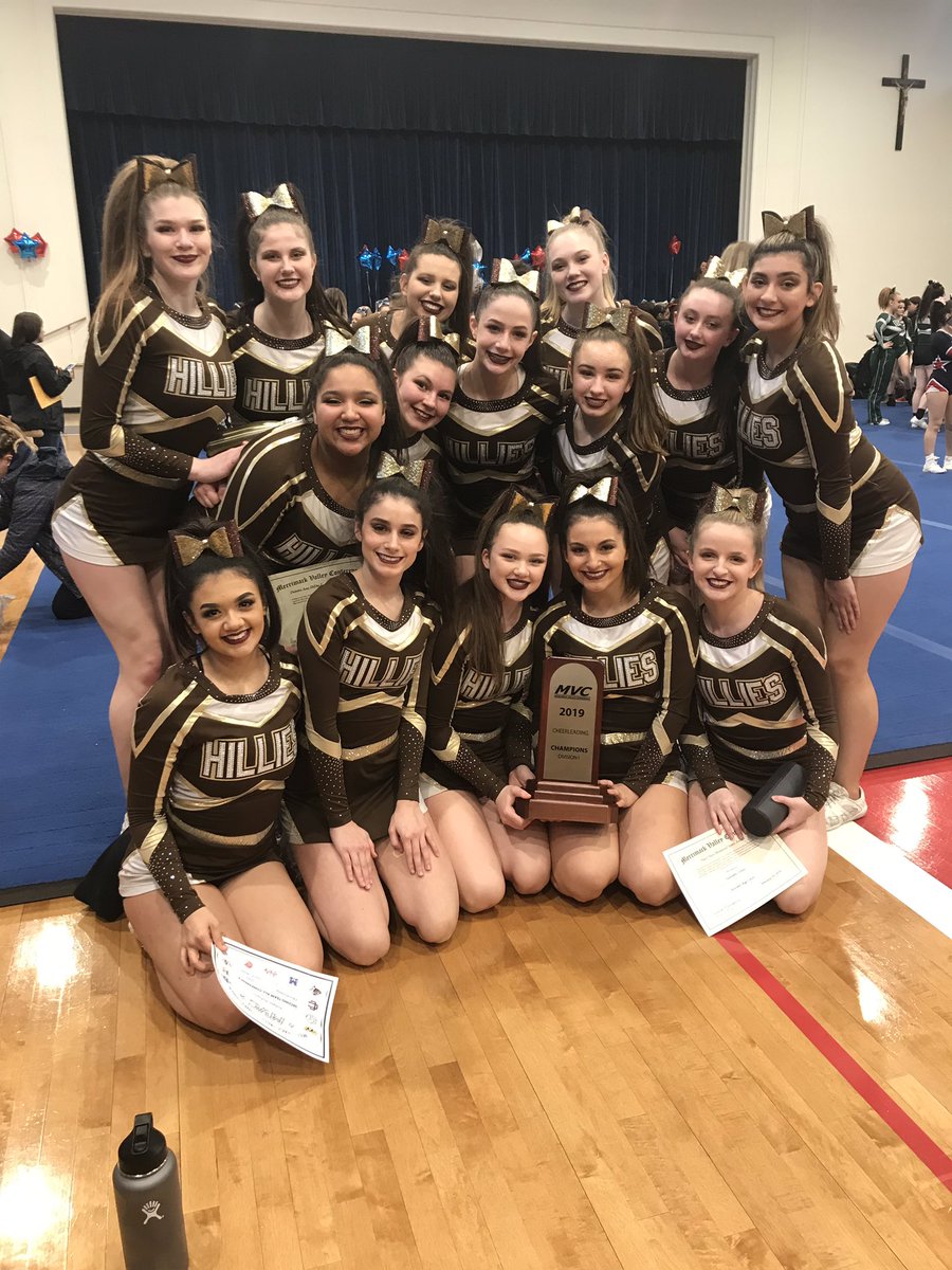 Haverhillcheer's tweet photo. Your winter 2019 d1 MVC champs - could not be more proud of these ladies! #hhsvc #ontoregionals #theworkisworthit https://t.co/xMY7YLux4Z