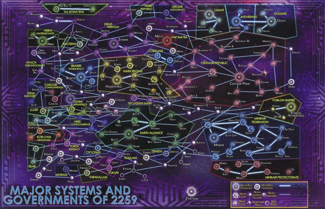 Babylon 5 map.