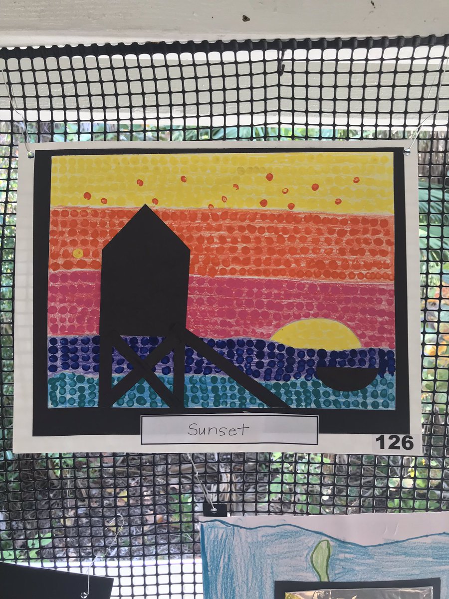 MrsKTeachesArt's tweet photo. Some awesome artwork featured in the Children’s Art Show at Delnor Wiggins Pass State Park! Great job @VMEPatriots! So proud of your hard work! #ArtEd 🐚🌅 https://t.co/tZTXmchhs7