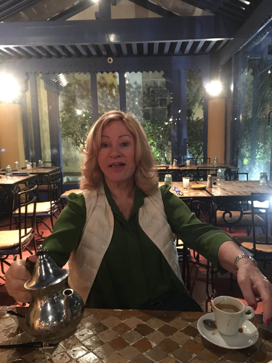 In Casablanca at a lovely local eatery. Looking forward to being with so many students tomorrow on our spiritual tour of the ancient, energetic sites of Morocco.