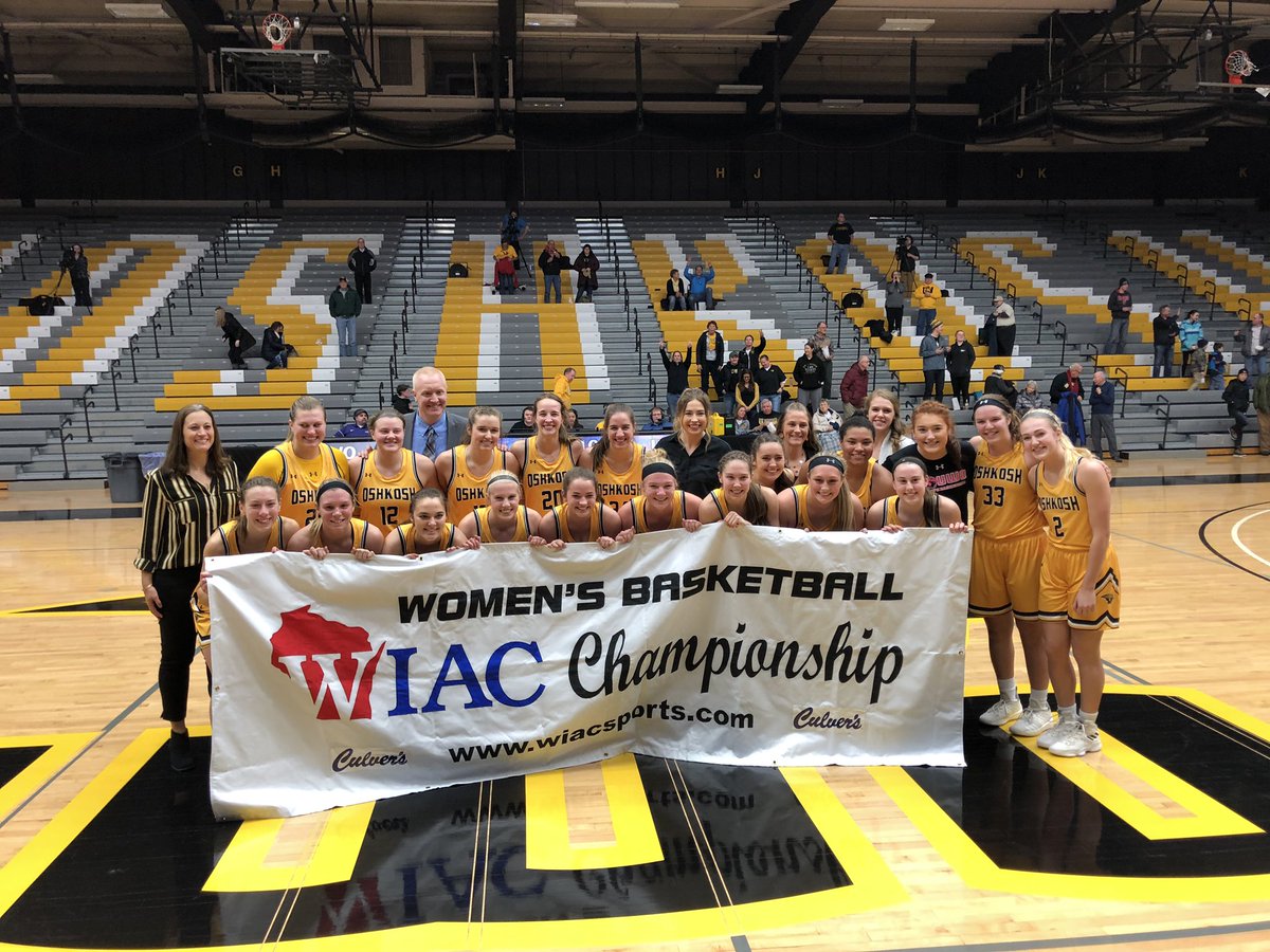 UWOshkoshTitans's tweet photo. WE'RE HEADING TO THE BIG DANCE!

7th straight 20-win season ✅

13th WIAC regular season title ✅

5th WIAC tournament title ✅

Up next ➡️ 15th trip to the NCAA Division III Championship.

Congratulations, @UWOWBB1!!!

#HailTitans #TitansAreChampions https://t.co/wEXE7jQC5d
