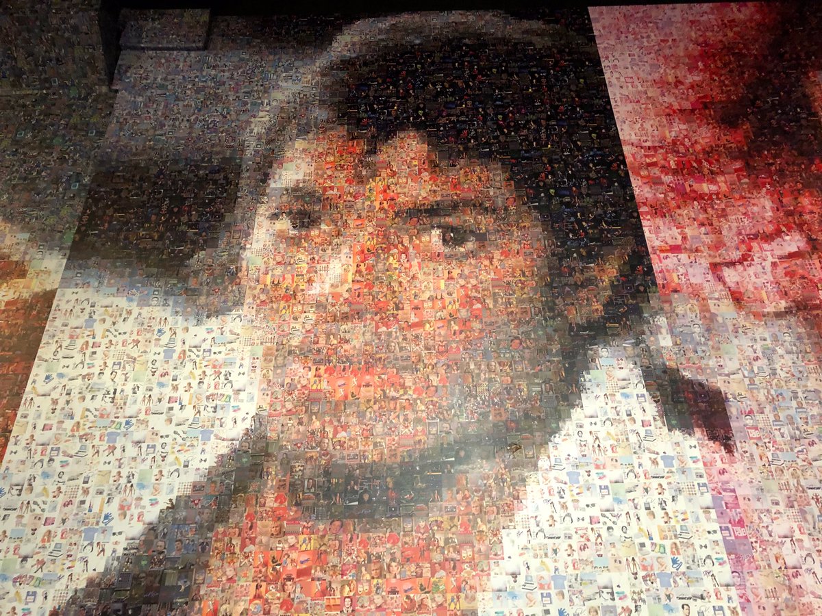 jportfolio's tweet photo. Awesome time @16BitBar loved the games, retro atmosphere & beverages (great names.) Have to admire the #ChuckClose like pixel portraits #SeekingCreativity https://t.co/l1PsQatQnW