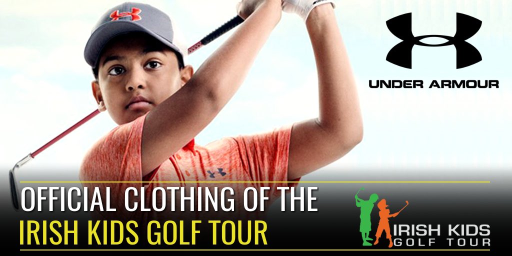 The good news keeps coming @UnderArmourIRL are now the official clothing of the Irish Kids Golf Tour!! To celebrate, Under Armour will pick two competitors, 1 Girl &amp; 1 Boy to become ambassadors for 2019😮.To Enter simply Retweet and we will pick a winner on March 31st #kittedout
