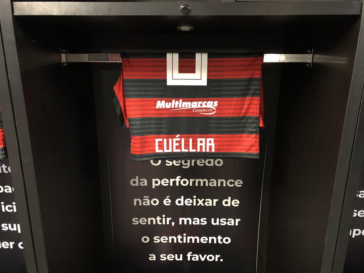 Flamengo's tweet photo. Vestiário pronto para receber nossos jogadores! #FLAxAME #CRF https://t.co/spsO2BweaM