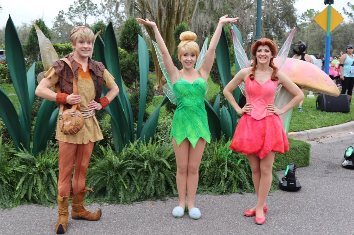 Tinkerbelle, #Terrance, and #Rosetta on the #PrincessHalf course