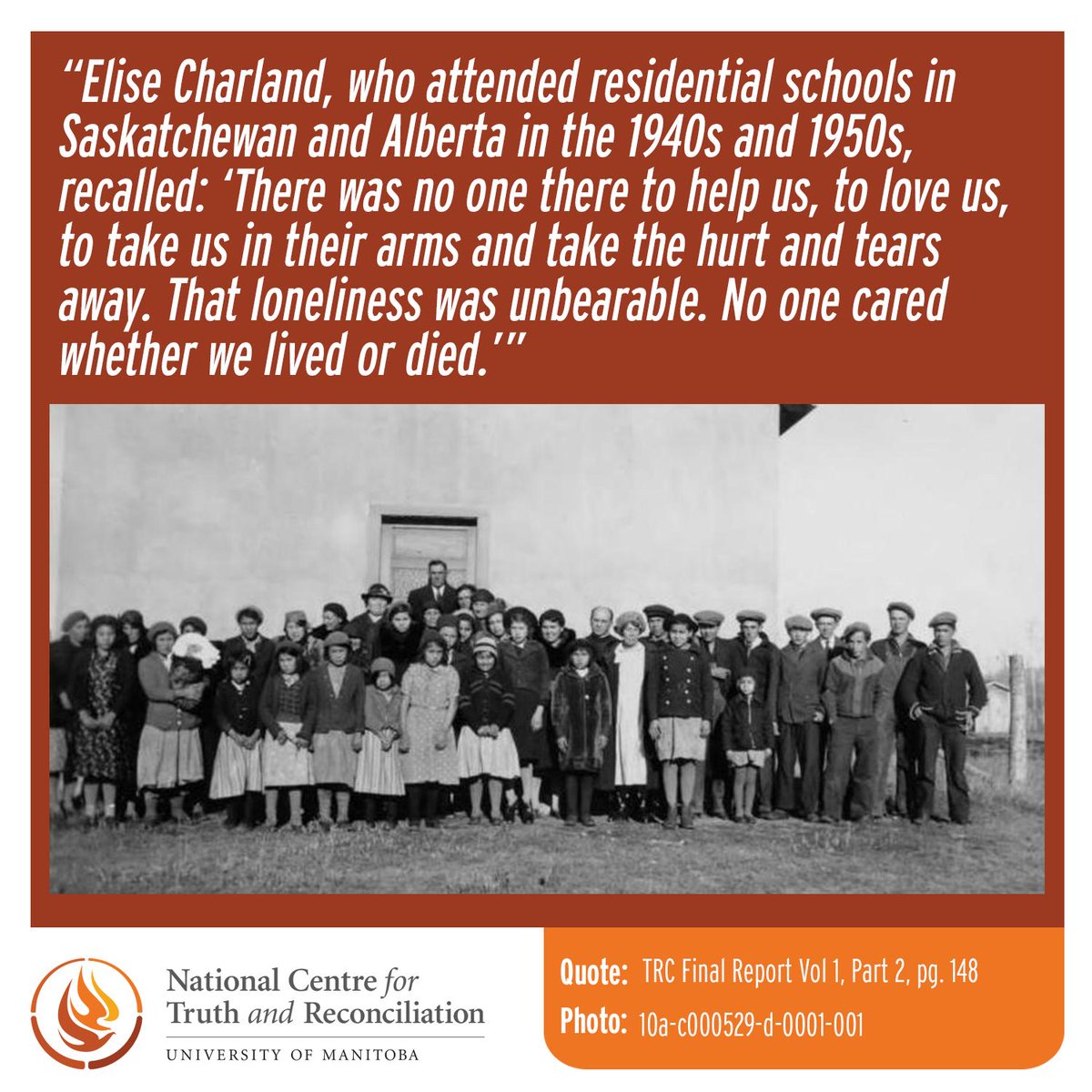 NCTR_UM's tweet photo. #ResidentialSchoolSurvivors #TruthB4 https://t.co/TBLOax6omo