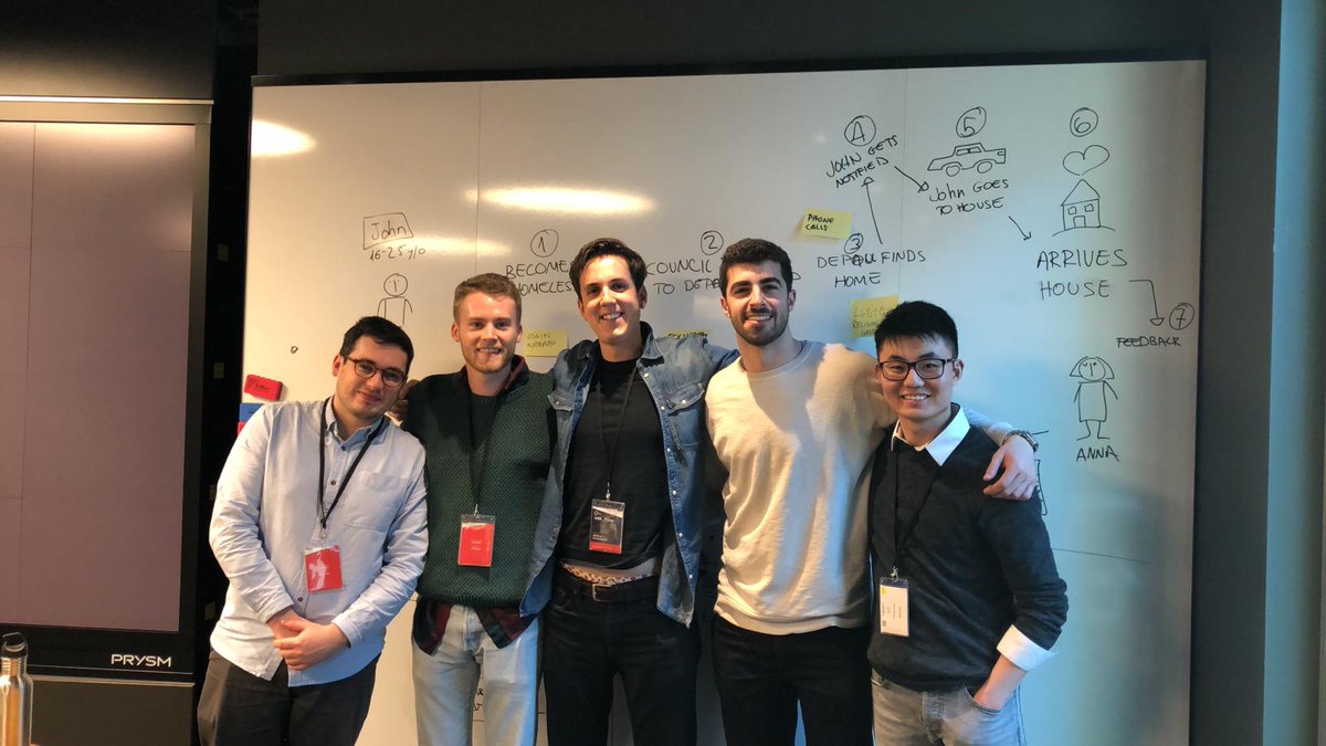 BeMyAppEMEA's tweet photo. Next is ‘Stop Over’ - a solution that streamlines the existing @DePaulUK Nightstop initiative to reduce waiting timesby generating matches for clients and somewhere to stay @BCGDV #DvImagines #hacking #homelessness https://t.co/Sb4q9vg5Jm