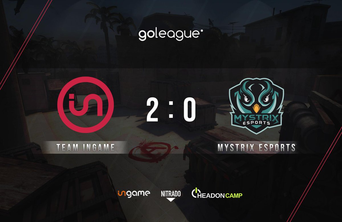 Unser Main Team konnte gegen <a href="/MystrixEsports/">Mystrix eSports</a> die ersten beiden Maps für sich entscheiden. 
 
🤝 GG WP

#GoINGAME #CSGO #wINGAME @Goleagueeu #Playoffs