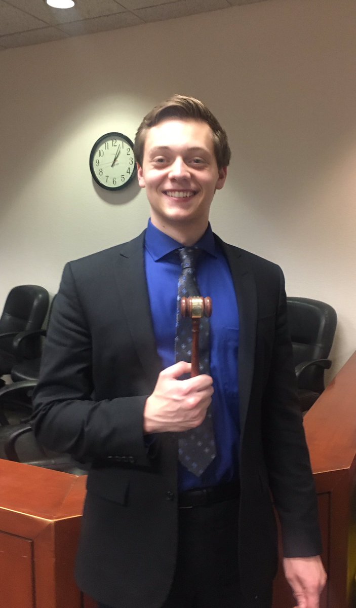 President Xander Borne won an outstanding attorney award this weekend with 19 ranks!! Congrats Xander!