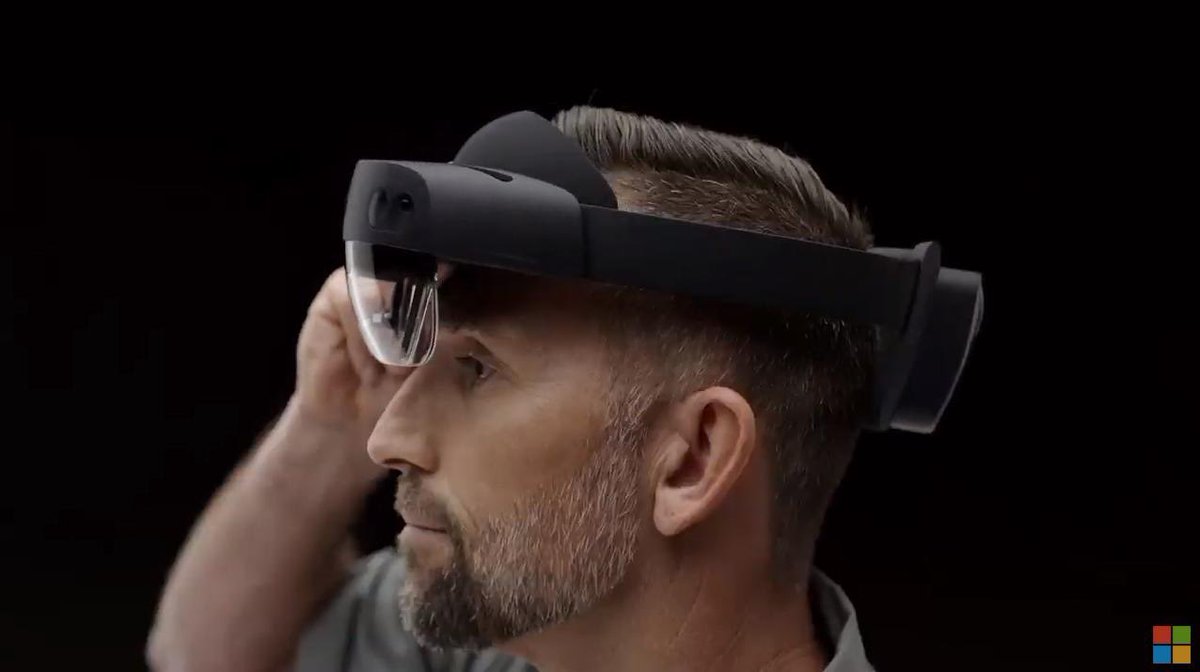 DShankar's tweet photo. Microsoft’s new HoloLens 2 is $3500 – excited to see the FoV has doubled. I think AR will still remain low volume and enterprise-focused for the next 5 years #MWC19 https://t.co/Hy2HVvsmZ1 https://t.co/l0ItmcJZEA