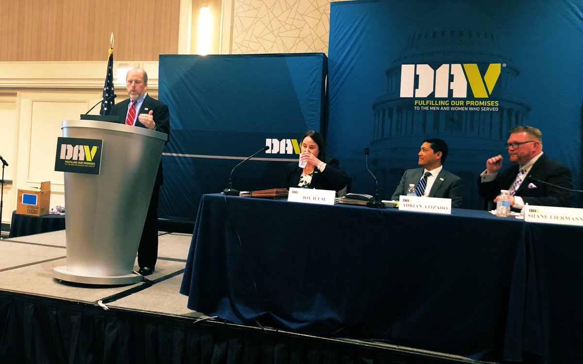DAV Legislative staff delivers important information to members at the Benefits Protection Team workshop during #DAVMIDWC. #KeepThePromise