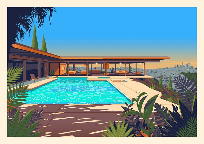 artist conveys his admiration for LA through colorful illustrations of the city's architectural treasures
designboom.com/art/artist-con…