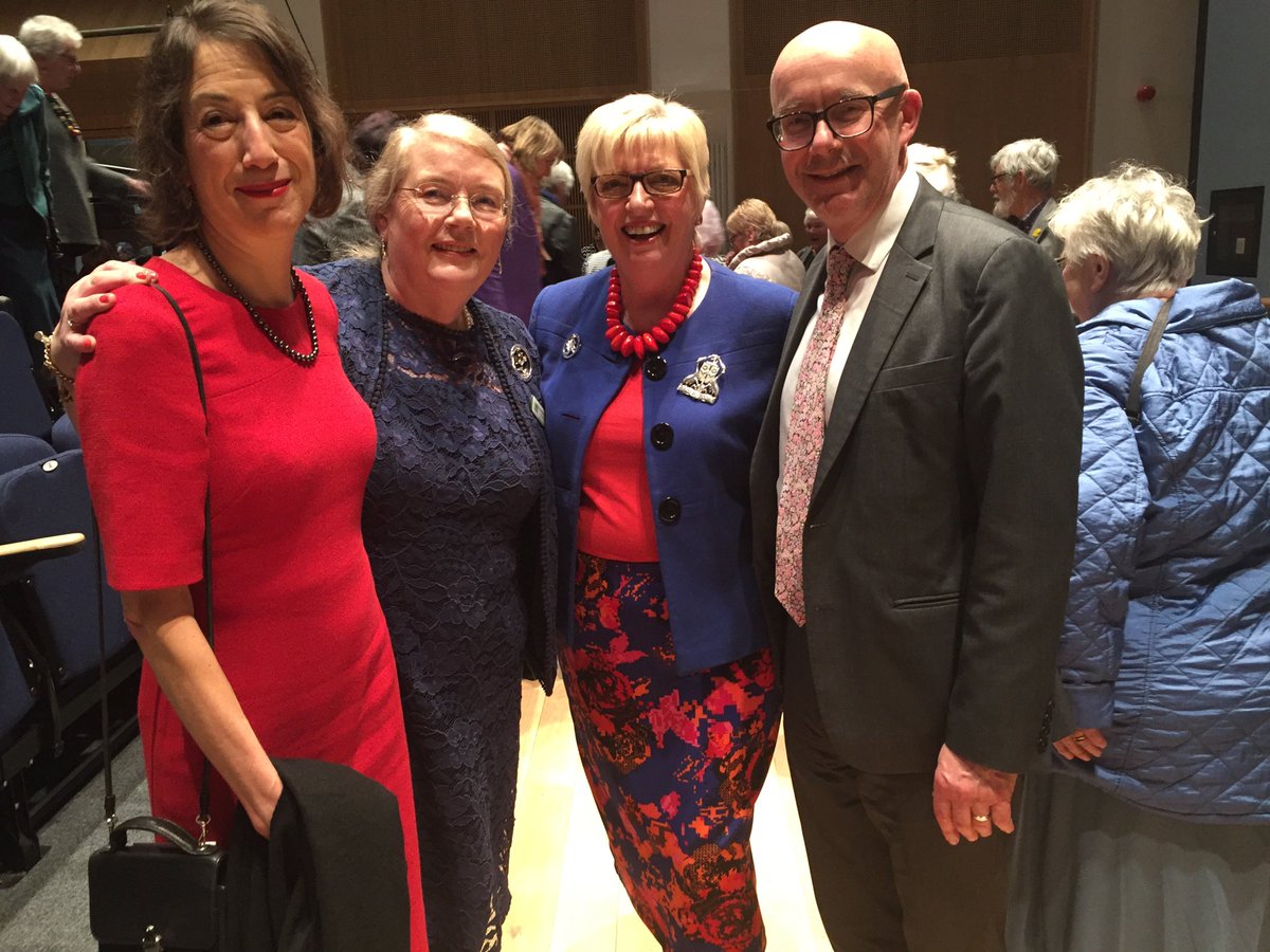 Enjoyed a wonderful evening last night celebrating the Warwickshire <a href="/WomensInstitute/">Women's Institute</a> Centenary. Great night of music inc  <a href="/CubbingtonBand/">CubbingtonSilverBand</a> and <a href="/thepeasduo/">The Peas</a>. Here with Anne and National Chairwoman Lynne Stubbings. Thanks to Anne, Veronica and Gillian and all for their warm welcome