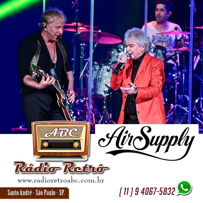 radioretro_abc's tweet photo. já já na programação tem [ AIR SUPPLY ]⠀⠀⠀⠀⠀⠀⠀
⠀⠀⠀⠀⠀⠀
#Radio #Retro #Classicas #Musica #Antigas #Noar #RadioShow #Musica24h 
#App #Rock #ClassicasDoRock #FlashBack #Romanticas #Anos70 #Anos80 #Anos90 #Anos2000
#RockNacional #SantoAndre
#RadioRetro #SaoCaetano https://t.co/kYzow74Vei