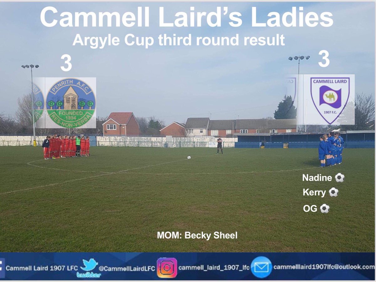 CammellLairdLFC's tweet photo. Paying our respects to Ryan Atherton and Andrew Hammill before kick off- Birkenhead football family 👏🏻
What a game! End to end football! 
We scored, they scored.... we scored they scored... Full time 2-2
Extra time: We score, they score.
AET: 3-3
#Lairdsladies #🐫⚽️💙 https://t.co/FStTWk4Hpi
