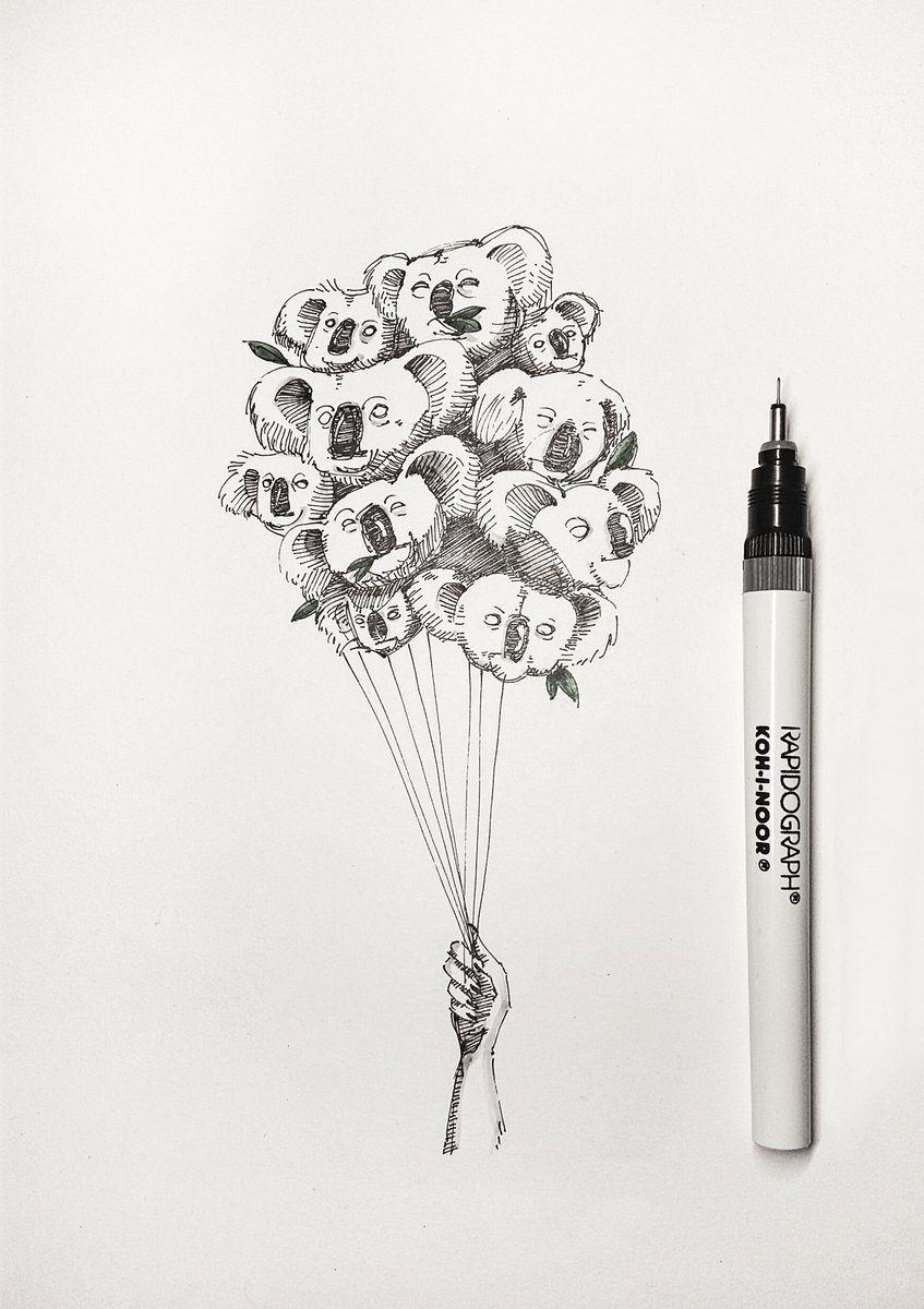 RealStickFacts's tweet photo. i am finally peaking
koalas as balloons

a friend of mine requested this drawing (couldn't find the original reference) https://t.co/Xfbv7hAYUC
