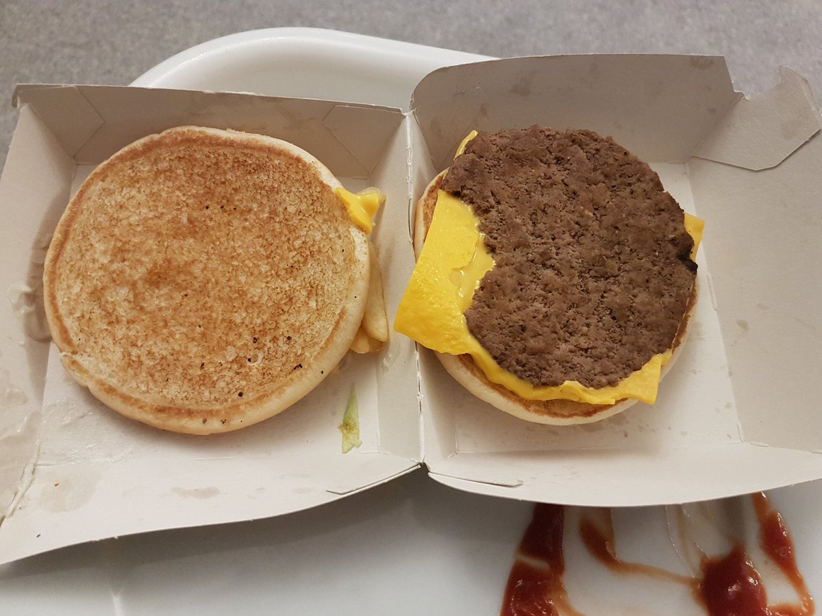 OliMulgrew's tweet photo. @McDonalds @toddhall73 I didn't enjoy my part when burger https://t.co/zess50j3Gy