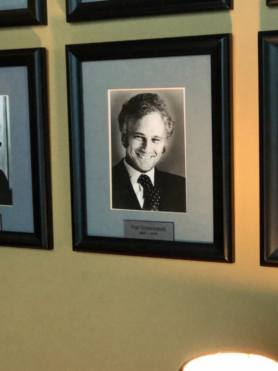  #Exhibit9  #THREADAs I visited  @tedwheeler's office this February 22, 2019, I photographed the wall of "honorable" mayors. What is wrong with this picture? If Trump was a Mayor of Portland - would he be on the wall too? How about Bill Cosby or Jeffrey Epstein?  #TakeGoldshmidtDown