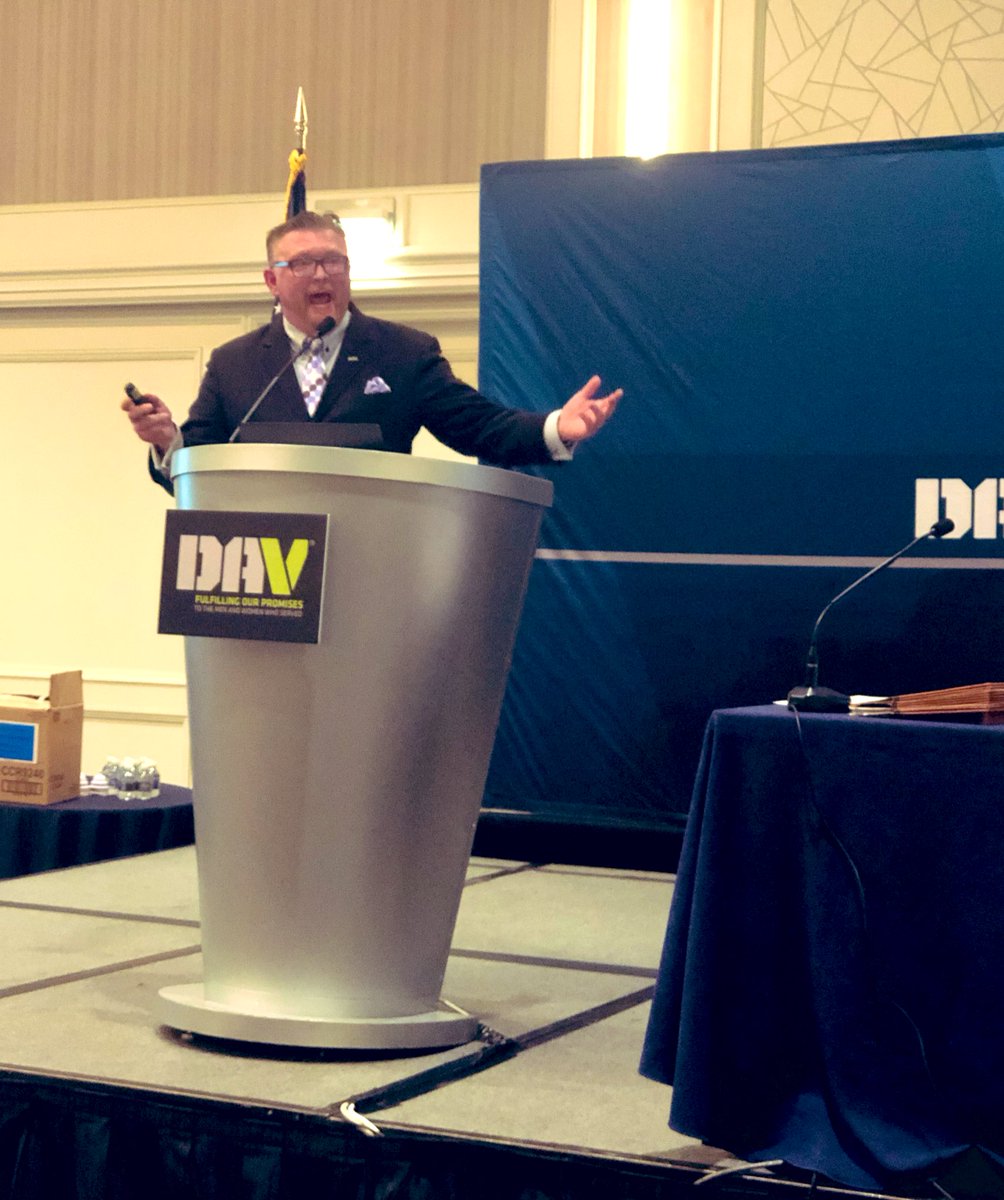 DAV Assistant National Legislative Director <a href="/ShaneLiermann/">Shane Liermann</a> briefs the #BPTL workshop attendees on our advocacy for #BlueWaterNavy #veterans legislation. #DAVMIDWC #KeepThePromise