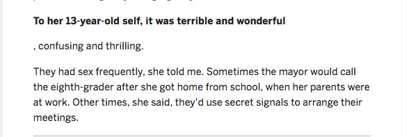  #Exhibit10  #THREADThe Mayor's victim died "in a local hospice. Her death was not a surprise to me. Even in 2004, when we first met, there had been so little life left in her. 'She was a beautiful, brilliant person. She was a good person who suffered a great deal in her life.'"