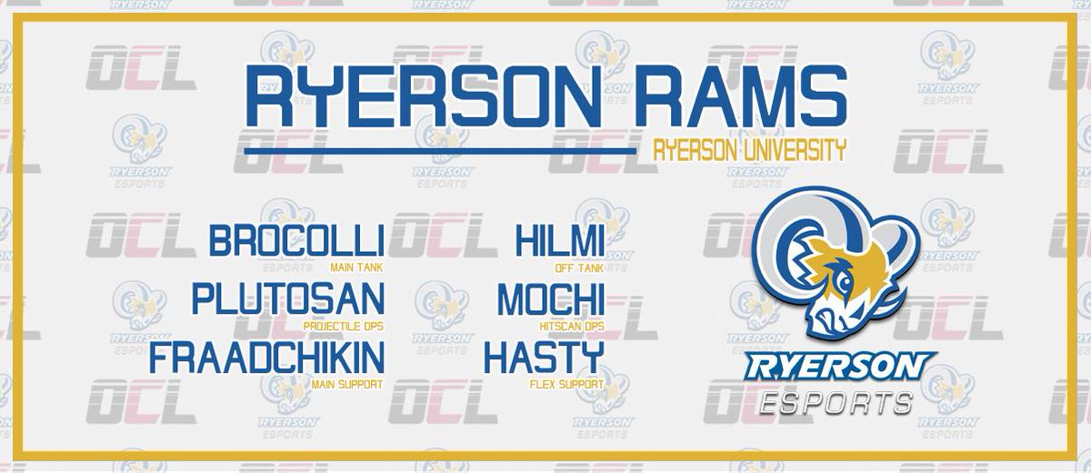 OntarioCL's tweet image. ATTENTION! RU ready for our first team to step up to the #OntarioChallengersLeague !

Give it up for @Ryerson_Esports !

#WERRAMS #Overwatch