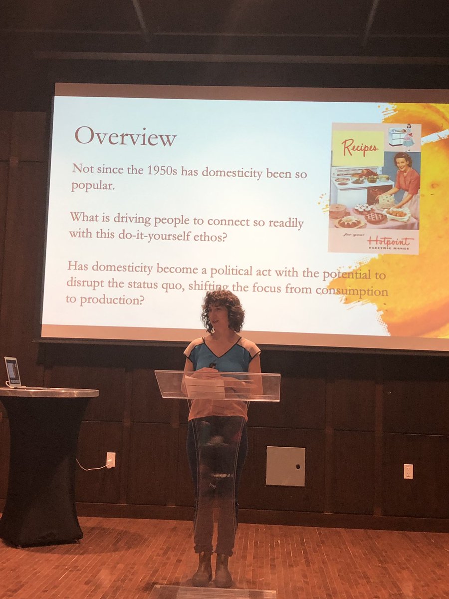 THESAOrg's tweet photo. What is driving people to connect so readily with do it yourself ethos? Domestic skills from making things yourself. Radical homemaking. Nostalgia for the past. Disillusionment with industrialization. #csxv #symposium https://t.co/jqsfrJvX7O
