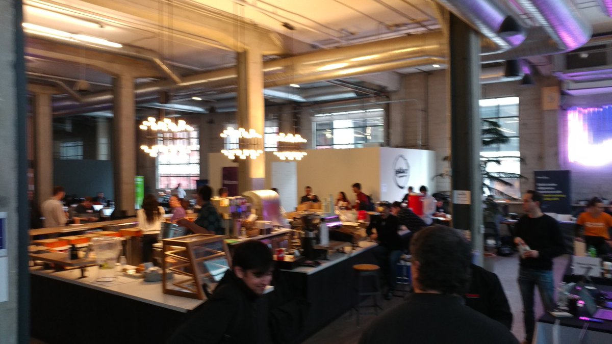 AndiMann's tweet photo. Excited to be at #DeveloperWeek2019! Today I'm at the #Hackathon, I'll be judging the first round this morning, and finalists this afternoon. Great energy, gonna be cool to see what #innovation the hackers come up with! #DevWeek #DevWeek2019 #DeveloperWeek https://t.co/cEWde8DVvA