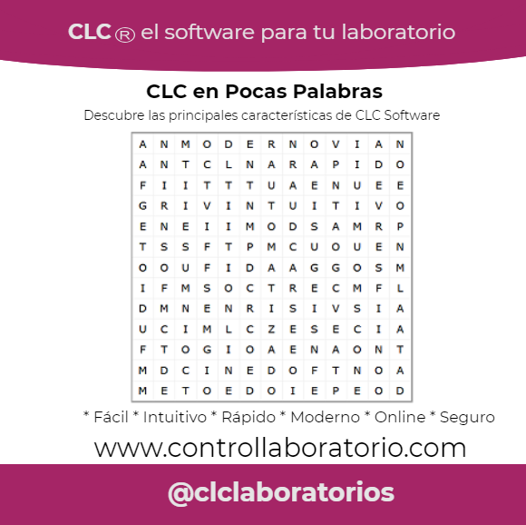 clc_lab's tweet photo. CLC en pocas palabras
Descubre las principales características de CLC Software
https://t.co/Ei4joekzbi
#Domingo #diversion #relax #softwarelaboratorio #laboratorioclinico #facil #rapido #seguro #automatizado #online #Mexico #Venezuela #Ecuador #Chile #Peru #PromotorCLC https://t.co/ZzeTMuRoRE