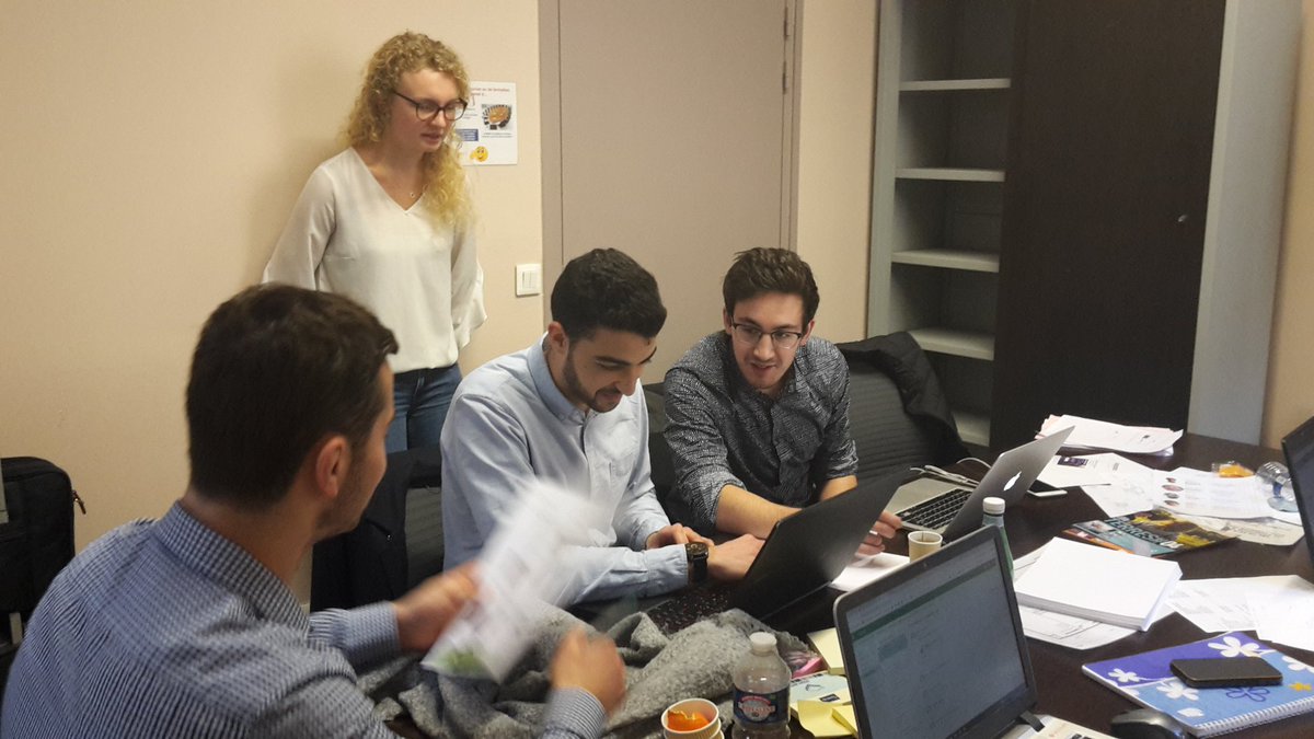 nathschnu's tweet photo. 48h pour faire équipe &amp; grandir, plus de 10 coachs pr 10 projets au finish &amp; 13 etudiants @UniLaSalle_fr  sur 8 projets. Bravo Matthias JB Pierre Étienne Thibaud Quentin Paul S 5A #E2I Chloé Farah #FISA #IAA Sixtine #market Paul #EDAIA Camille #FIQA et Apoline @apo_vas en 4A https://t.co/NdHEr8aLO4